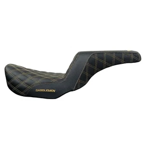 HeinzBikes SADDLEMEN STEP-UP SEAT - FITS TOURING 2008-2023: gold - Picture 1 of 10