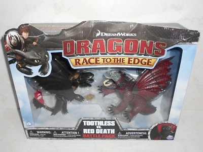 Spin Master 2016 DreamWorks Dragons: TOOTHLESS vs. RED DEATH HTTYD (Damaged Box) - Image 1 of 4