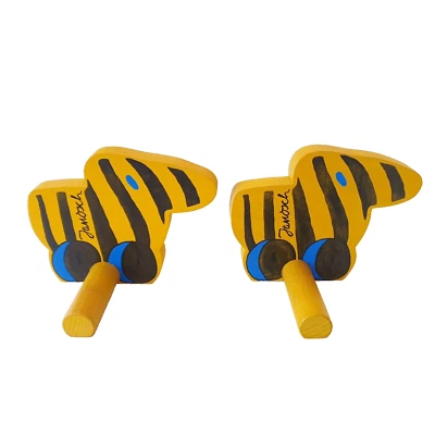 Janosch Tigerente Buchstützen Holz 2 Stück - Bild 1 von 4