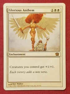 Magic The Gathering 8TH EDITION GLORIOUS ANTHEM white card MTG - Picture 1 of 2
