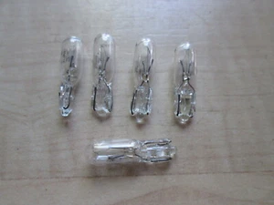 (5) Light Bulbs T5 12V 1.2W Watts Miniature Incandescent Instrument Wedge #E46C - Picture 1 of 7