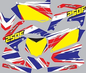 Kit de gráficos para 2004-2009 Honda CRF 250 CRF250 fundas guardabarros calcomanías de plástico - Imagen 1 de 1