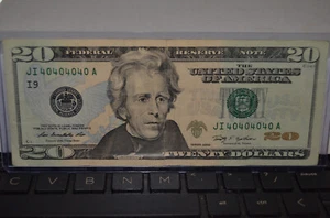 #40404040 Awesome Fancy Serial Number True Binary Super Repeater $20.00 Dollar - Picture 1 of 6