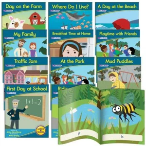 12 Decodable Readers Phase 1 - Phonemic Awareness - Fiction Books - By Junior Le - Picture 1 of 1