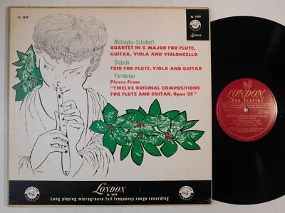 rare classical BIRKELUND NEUMANN ERICKSEN Matiegka Schubert Quartet LONDON LP Foto 1 de 4