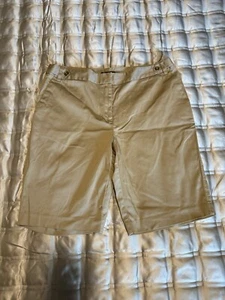 Jones New York hellbraun beige 10" Schrittlänge Chino Shorts Größe 12 - Bild 1 von 6