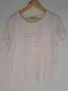 White French Connection Top With  Sequin "F"~Size Medium (238) - Picture 1 of 4