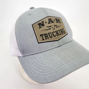 NAR Trucking Hat Cap Pelham Tennessee Bull Cow Patch Snapback Trucker Gray - Picture 1 of 10