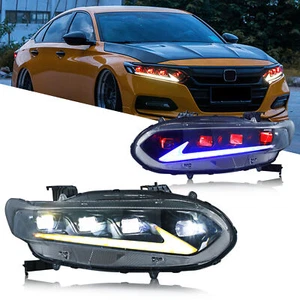 LED Headlights for Honda Accord 10th Gen 2018-2023 Front Lamps Pair Assembly - Picture 1 of 5