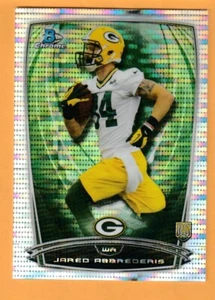 Jared Abbrederis Green Bay Packers 2014 Bowman cromo pulsar refractor #168/271 - Imagen 1 de 2