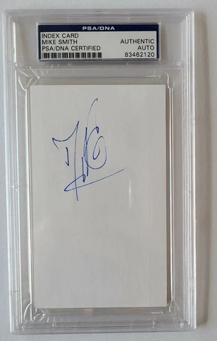 Mike Smith Limp Bizkit Guitarist Signed Index Card PSA/DNA Certified Autograph B Cover