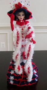 READ: 7 Pc. Handmade Hand CROCHET CLOTHING for 18.25" Evangeline Ghastly Doll - Picture 1 of 8