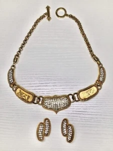 John Medeiros XIII Ancient Scene Pendant Necklace & Earrings Designer Jewelry - Picture 1 of 10