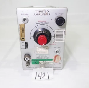 Tektronix Type 60 Tube Amplifier Plug In Unit - Untested - Picture 1 of 12