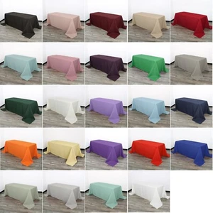 YCC Linens - 90 x 156 Inch Rectangular Polyester Tablecloths for Weddings - Picture 1 of 112