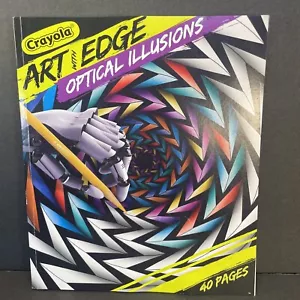 Crayola ART con bordo illusioni ottiche libro da colorare 38 pagine - Foto 1 di 3