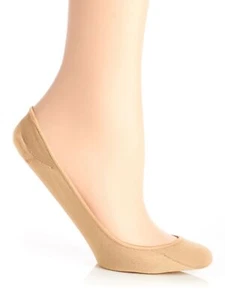 HUE ESF15715 Women's Microfiber Cushioned Liners, In the Color Nude, Size M/L - Picture 1 of 2