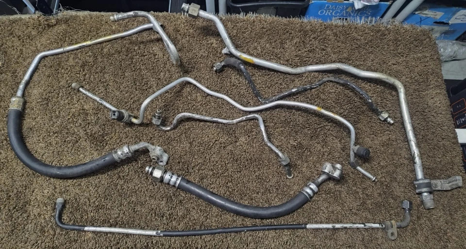 88-91 CRX Honda Civic A/C Refrigerante Líneas Compete Set Usado (7) OEM Foto 1 de 4