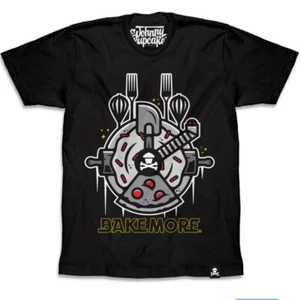 Johnny Cupcake Black The Millennial Snackin 100% Cotton T-Shirt Size Medium - Picture 1 of 7