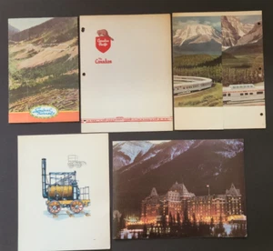 1950s Lot of 5 Canadian Pacific Railways & Banff Springs Hotel Menus - Picture 1 of 21