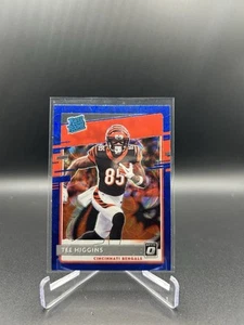 2020 Panini Donruss Optic Rated Rookies Blue Scope Prizm #160 Tee Higgins (RC) - Picture 1 of 2