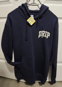 SpongeBob Schwammkopf Hoodie kleiner Pullover tropfen marineblau KOSTENLOSER VERSAND - Bild 1 von 3