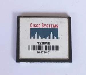 1x Cisco Systems CF Card Compact Flash Memory Card 128mb Used #105 - Picture 1 of 2