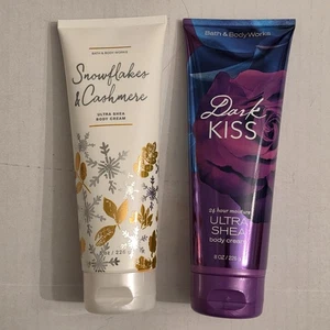 Bath And Body Works Snowflakes Cashmere Dark Kiss Ultra Shea Körpercreme 8oz/226g - Bild 1 von 5