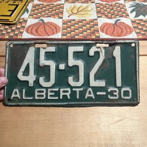 Alberta License Plate Canada 1930 Automobile Passenger Car - Picture 1 of 9