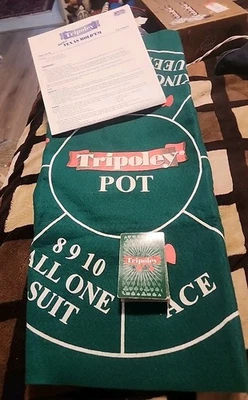 Tripoley 密歇根州游戏 Rummy Hearts 扑克豪华垫版 Texas Hold 'Em K — 第 1/4 张图片