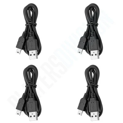Confezione da 4 cavi di ricarica USB caricabatterie per controller wireless Sony Playstation 3 PS3 - Immagine 1 di 2