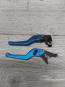 2005 05 04-06 YAMAHA R1 YZF-R1 LEFT RIGHT BLUE MZS CLUTCH BRAKE LEVERS