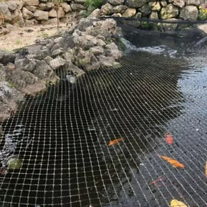 Teichabdecknetz 10x15m Teichnetz Teichschutz Fischreiher Laubschutz Abdecknetz - Bild 1 von 6