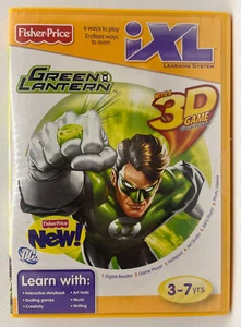 ✈️ Fisher Price iXL Learning System Green Lantern DC Comics 3D Game Ages 3-7 Yrs - Picture 1 of 3