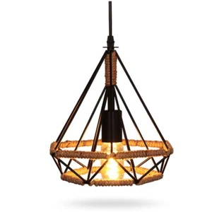Lamp Shade Ceiling Pendant Light Creative Rope Cafes Decoration Ceiling Pendant - Picture 1 of 7