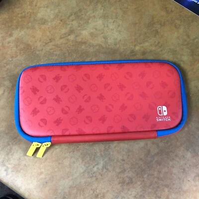 Mario Red & Blue Edition Nintendo Switch Slim Game Travel Carrying Case! - Image 1 of 3