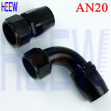 AN20 20AN Straight 90 Elbow Degree Fuel Swivel Fitting Oil Hose End LINE Adaptor