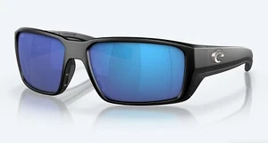 Espejo Costa Del Mar Fantail PRO Negro Mate/Azul Vidrio POLARIZADO 580G - NUEVO - Imagen 1 de 5