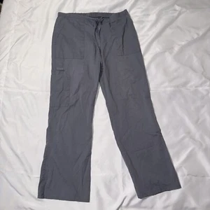 Scrub pants womens small petitie SP gray multiple pockets - Picture 1 of 8