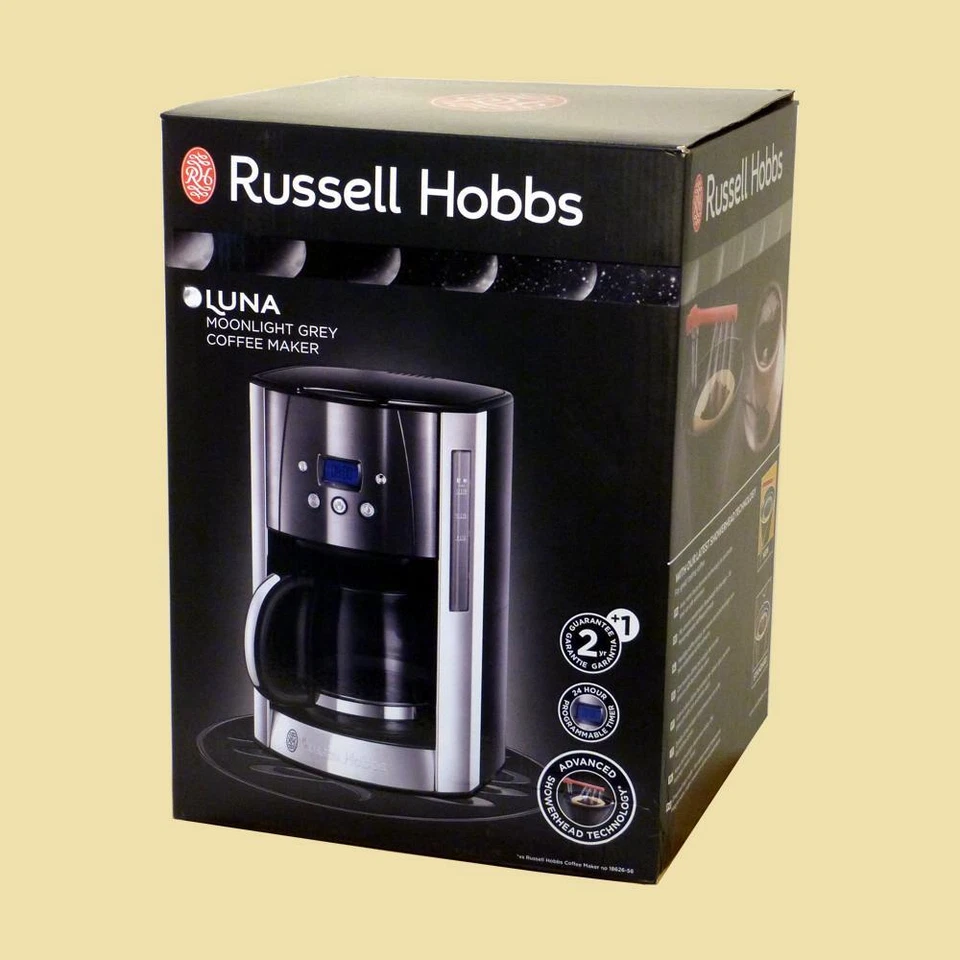Russell Hobbs Digitale Glaskrug-Kaffeemaschine Luna Moonlight Grey 23241-56 - Bild 1 von 1