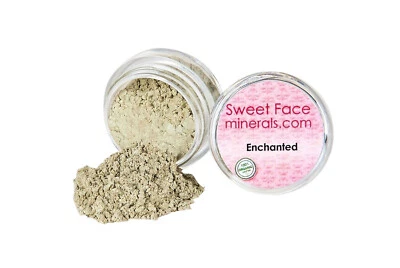 ENCHANTED EYE SHADOW Jar Mineral Makeup Bare Skin Green Liner Powder Sheer - Image 1 of 2