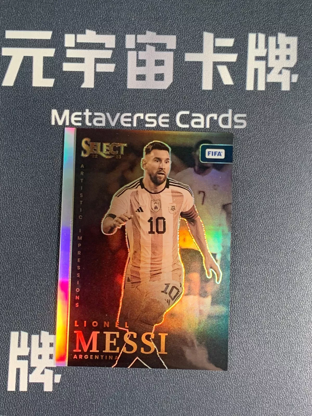 2022-23 Panini Select Fifa Soccer Artistic Impressions Lionel Messi SSp