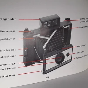 Vintage Polaroid 210 Film Land Camera Manual Instructions Guide English - Picture 1 of 6