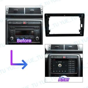 9'' Car Radio Stereo Frame Fascia Panel Bezel for Audi A4 2 B6 B7 S4 RS4 2000~09 - Picture 1 of 5