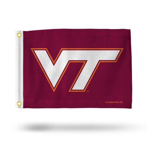 Virginia Tech Hokies Flag 12.5" x 18" Boat Flag Golf Cart Mini Flag Cover