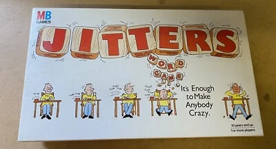 VINTAGE JITTERS GAME MB GAMES 1987 100% COMPLETE VGC - Image 1 of 4