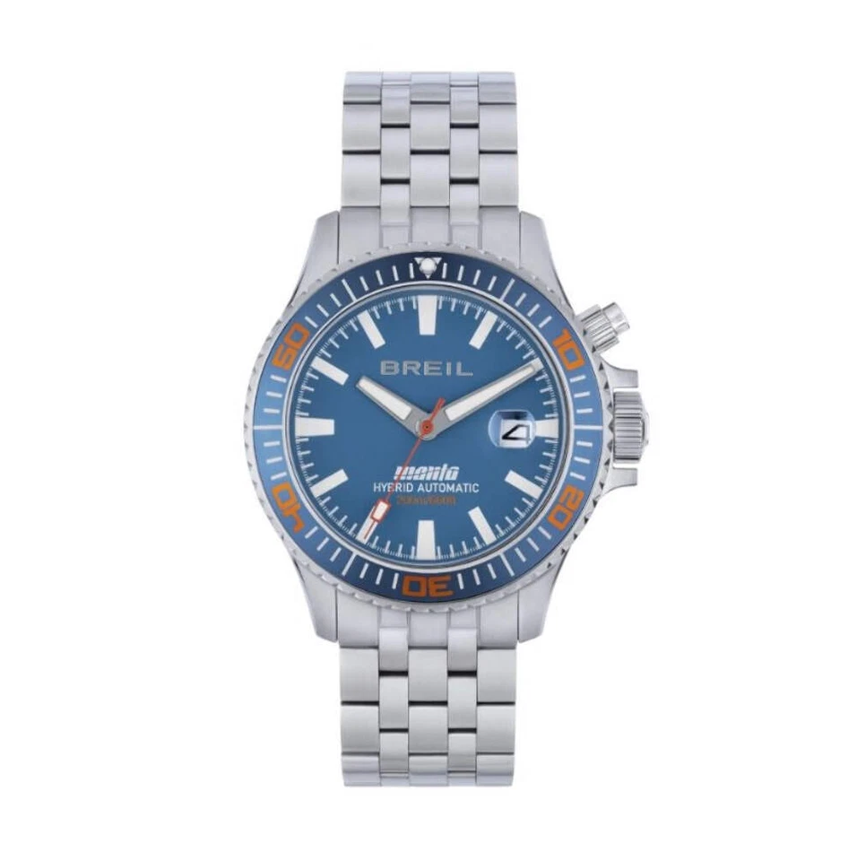 Breil Manta P.R.O. TW2015 Men's Hybrid Automatic Watch - Blue Dial Stainless St