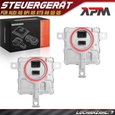 2x Centralina Xenon Illuminazione per Audi A3 8P1 A5 8T3 A8 Q3 Q5 Skoda Superb 2 - Immagine 1 di 4
