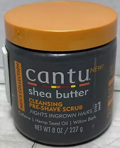 Cantu Shea Butter Cleansing Pre-Shave Scrub 8 oz - Picture 1 of 4