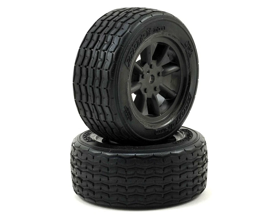 Protoform Vintage Racing Pre-Mounted Front Tire (2) (26mm) (Black) [PRM10140-18] - Image 1 of 3